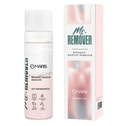 Mars Mr. Remover biphasic makeup remover bottle and packaging on a white background