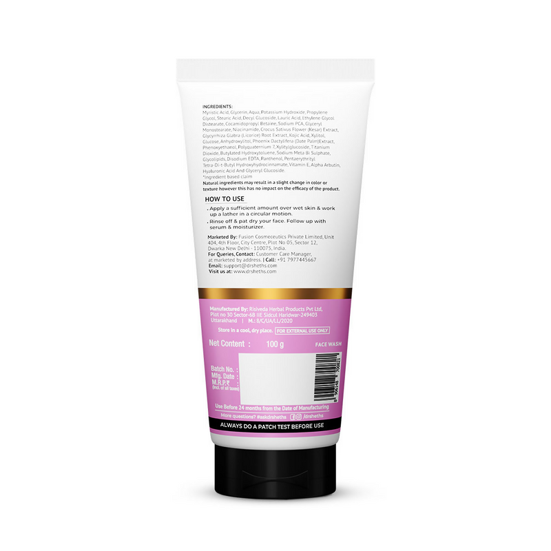 Dr. Sheth's Kesar & Kojic Acid Face Wash