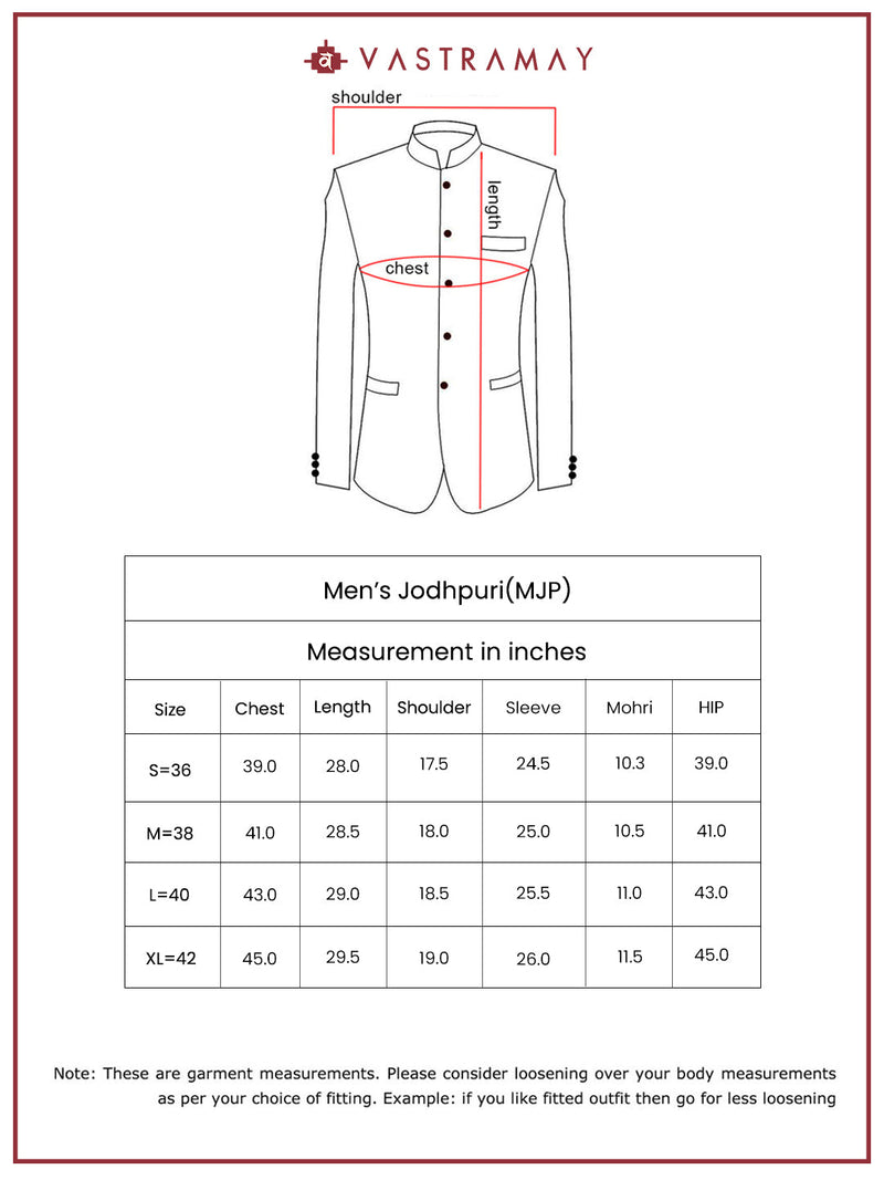 Men's Coffee Silk Blend Jodhpuri