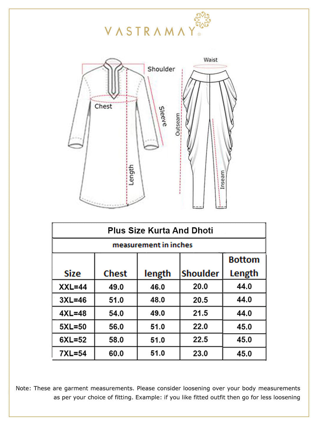 Men's Plus Size White Chikankari Embroidered Kurta And Dhoti Set