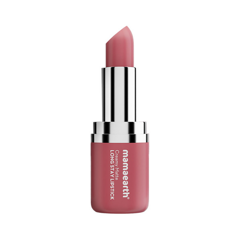 Mamaearth Creamy Matte Long Stay Lipstick - Rose Nude