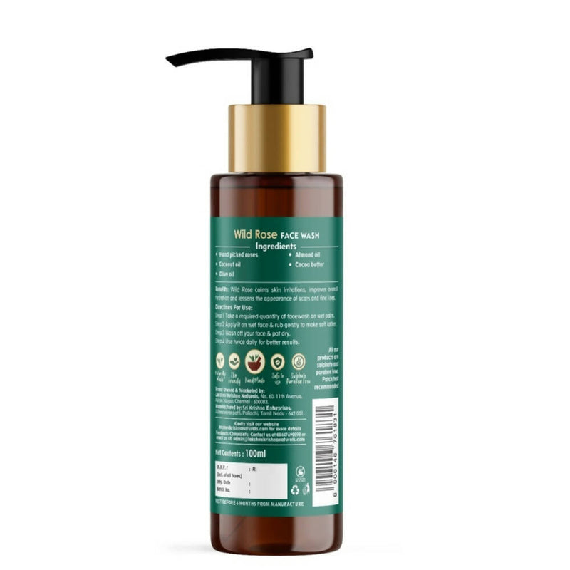 Lakshmi Krishna Naturals Wild Rose Face Wash