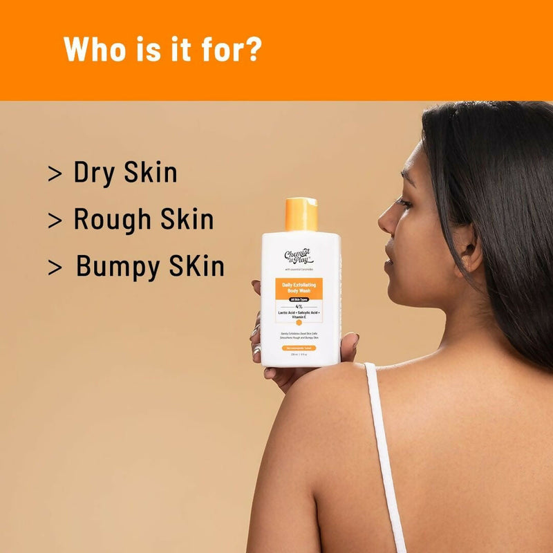 Chemist At Play Exfoliating Body Wash + Exfoliating Body Scrub For Tan Removal Combo