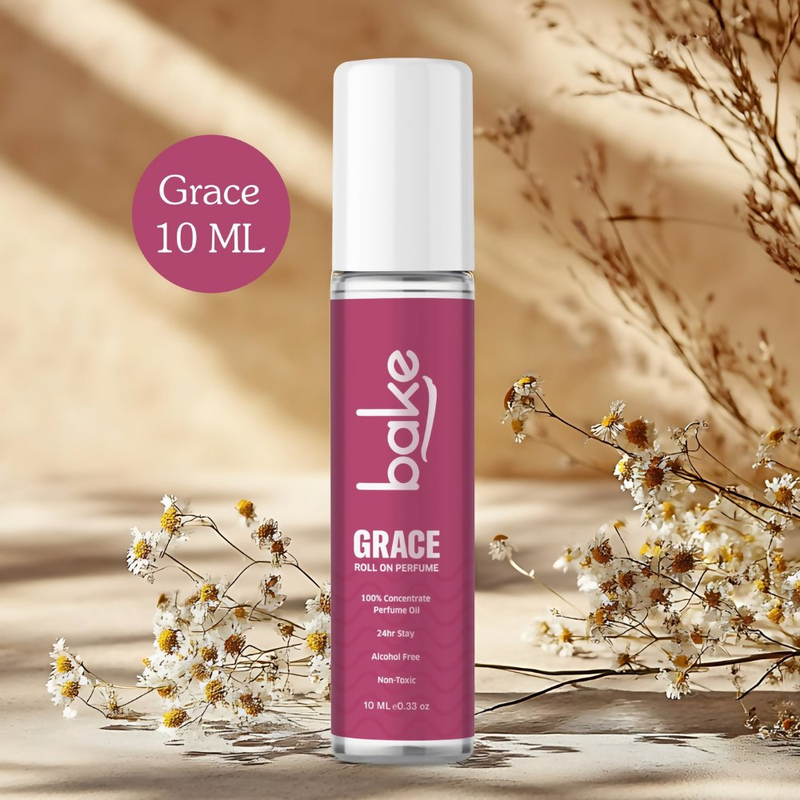 Bake Grace 100% Concentrated Perfume Oil Roll on Fragrance For Men & Women - White Oud