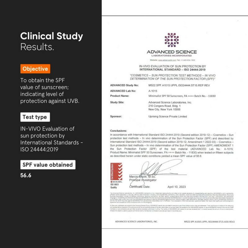 Minimalist SPF 50 PA ++++ Sunscreen With Multi-Vitamin