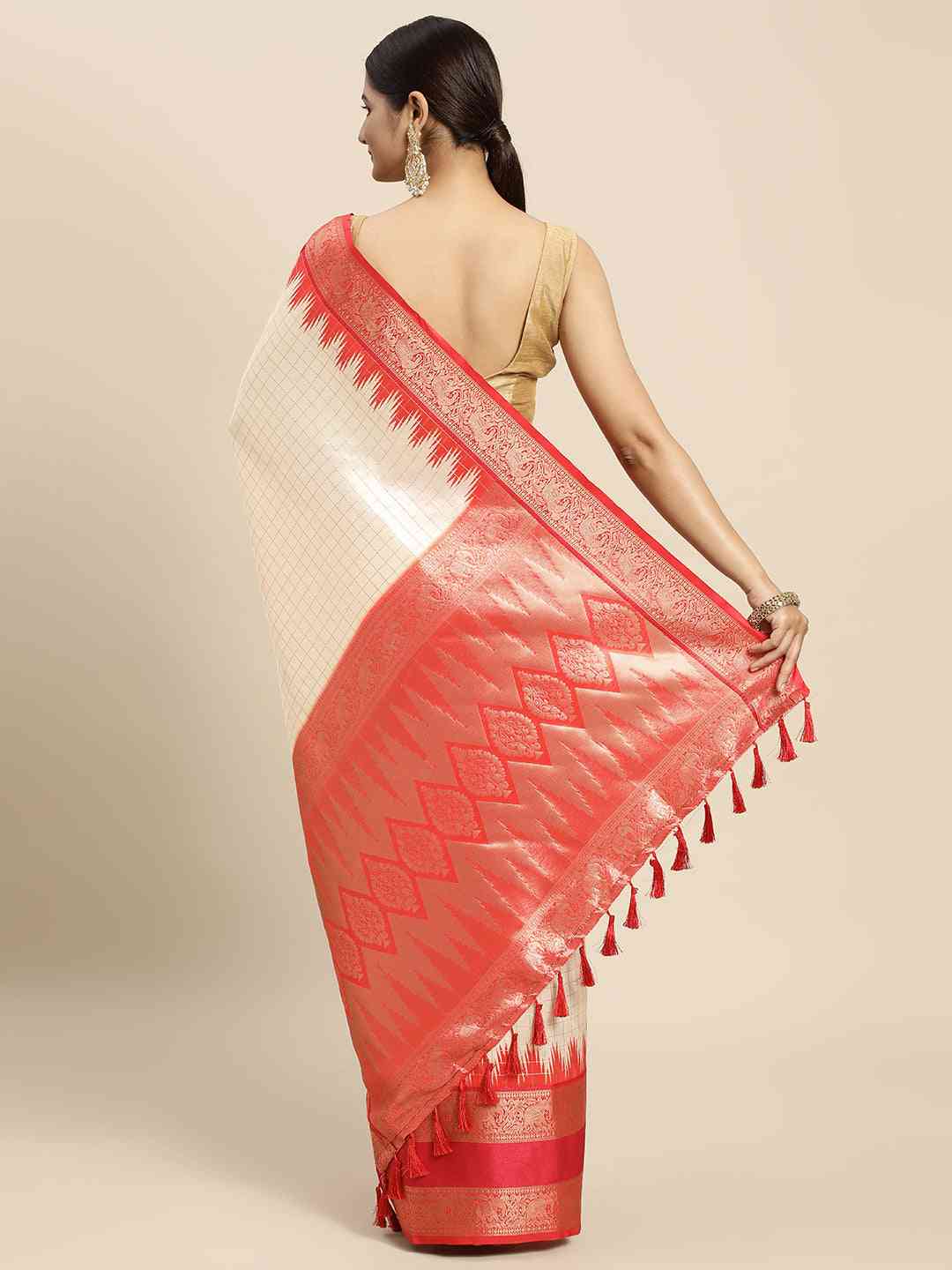 Banarasi Soft Silk Gadwal Pattu Zari Weaving Party Wear Saree