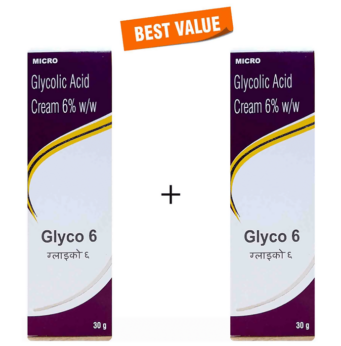 Micro Glyco 6 Glycolic Acid Cream For Dry Skin Acne & Hyperpigmentation