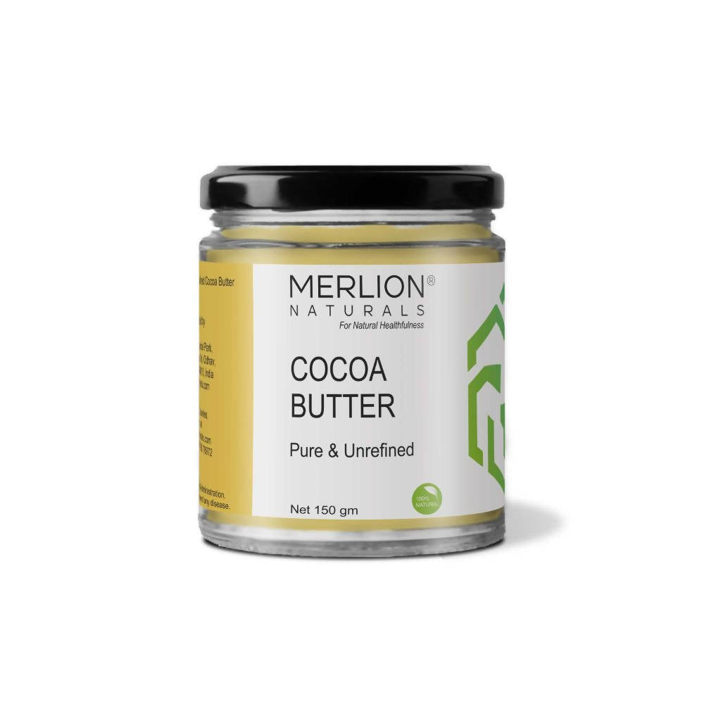 Jar of Merlion Naturals Cocoa Butter on a white background