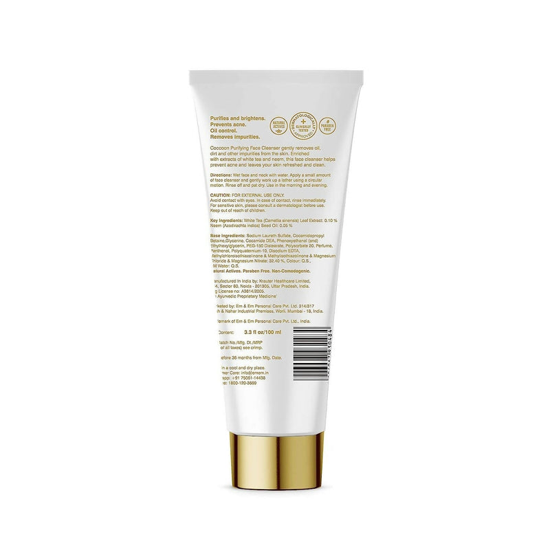 Coccoon Purifying Face Cleanser With White Tea & Neem