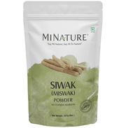 Mi Nature Siwak Miswak Powder packaging on a white background