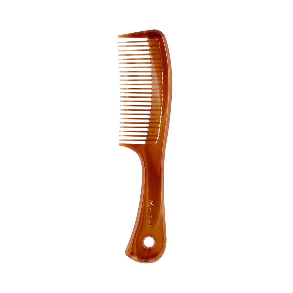 Brown comb on a white background