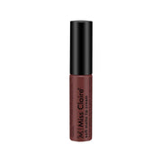 Lip cream with black cap and brown body on white background