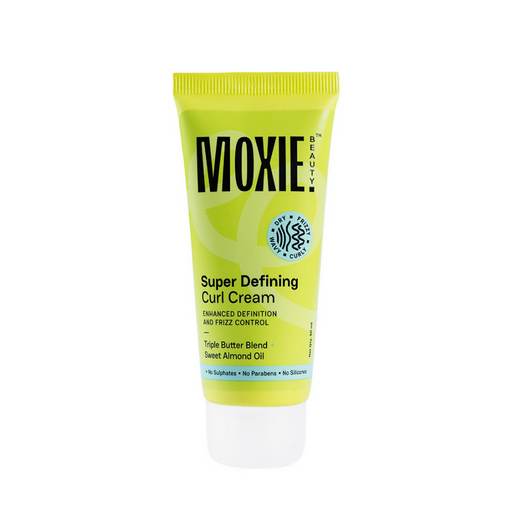 Moxie Super Defining Curl Cream tube on a white background