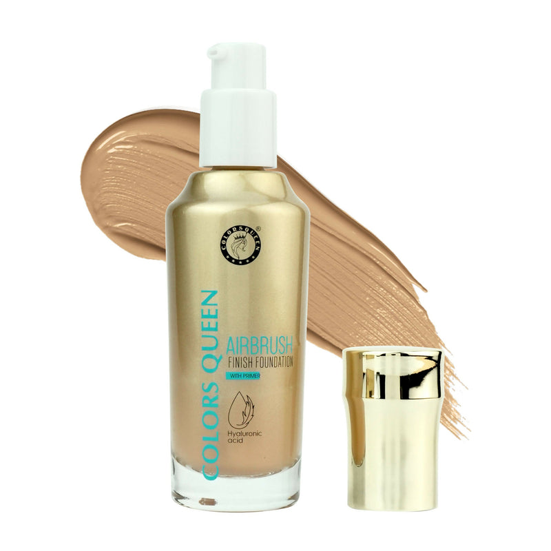 Colors Queen Airbrush Foundation With Primer - Medium Beige