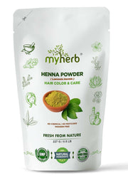 MyHerb Henna Powder packaging on a white background