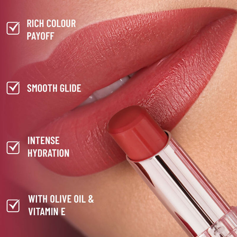 Swiss Beauty High Shine Finish Smooth Glide Pure Lustre Lipstick - 7 Twisted Caramel