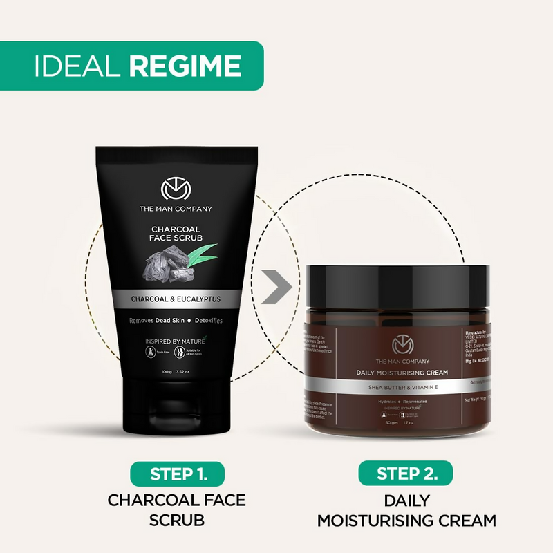 The Man Company Charcoal Tan Removal Face Scrub