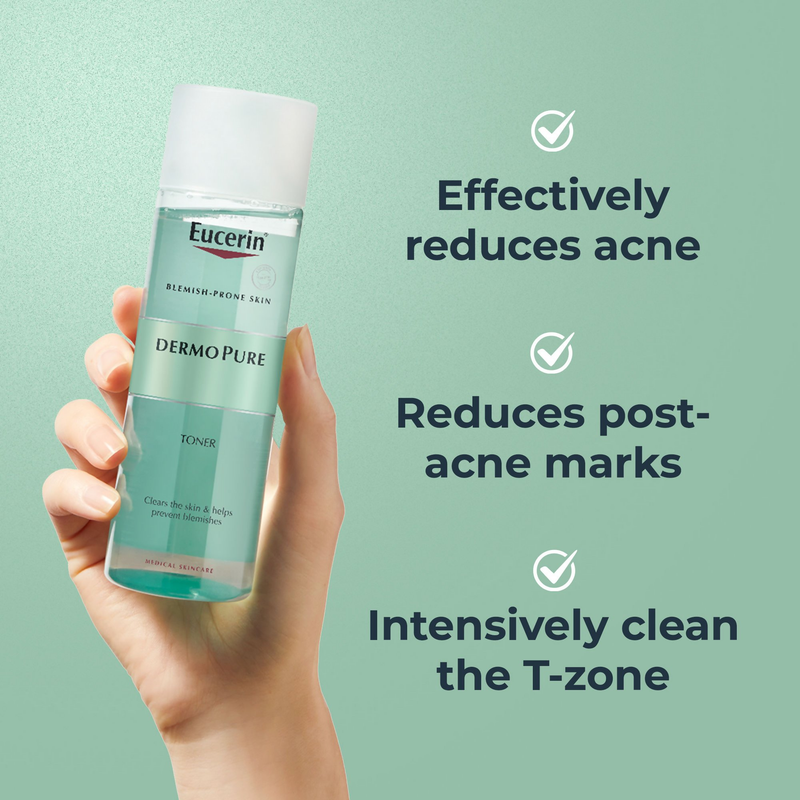 Eucerin Dermopurifyer Toner Cleansing Gel & Serum Combo
