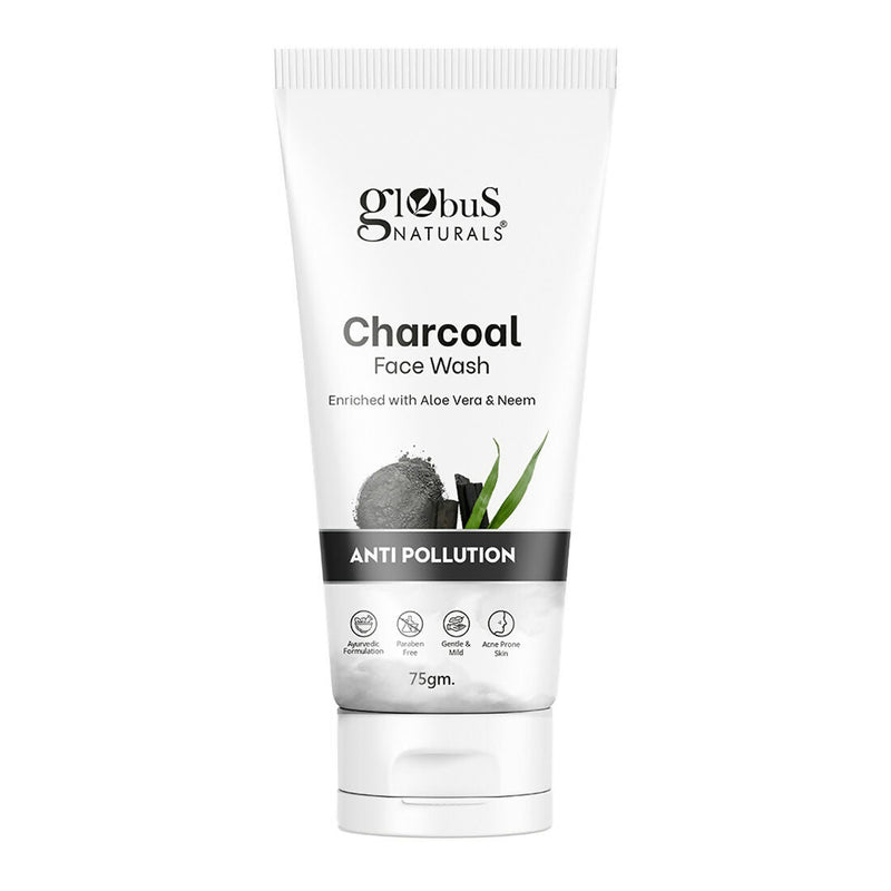 Globus Naturals Anti Pollution Charcoal Face Wash