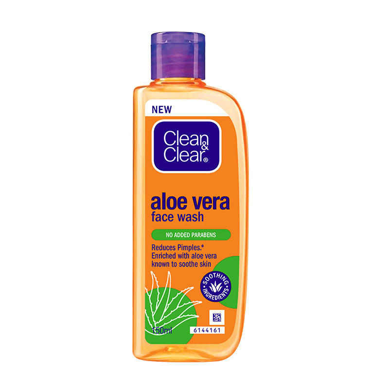 Clean & Clear Aloe Vera Face Wash - Gentle Hydrating Cleanser for Oily Skin