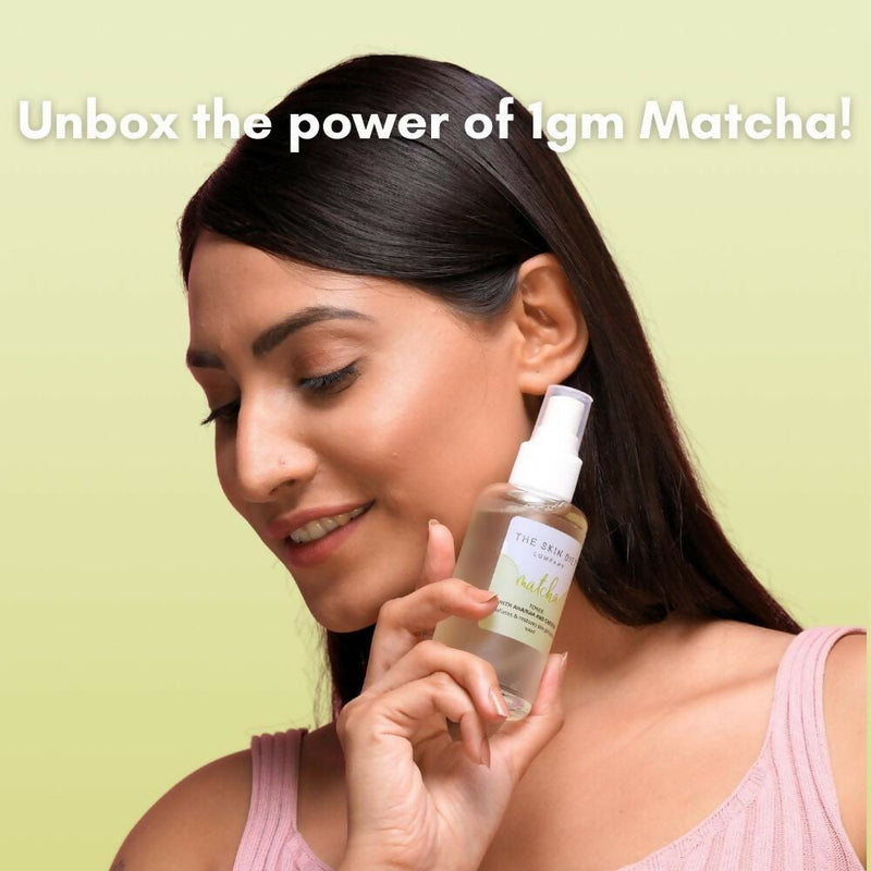 The Skin Diet Company Matcha Green Tea Toner Hydrates, Clarifies Pores, Alcohol-Free, For Oily Skin