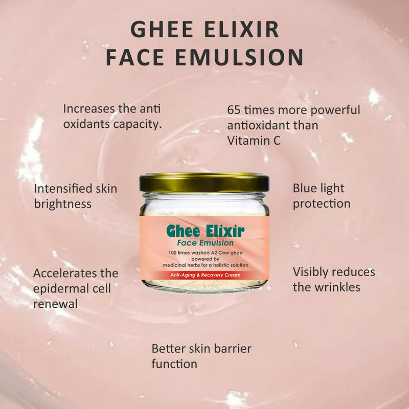 Beauty Secrets Ghee Elixir Ayurvedic Night Cream for Face infused with Collagen | Repair, Restore and Revive Naturally | Anti Aging Moisturizer