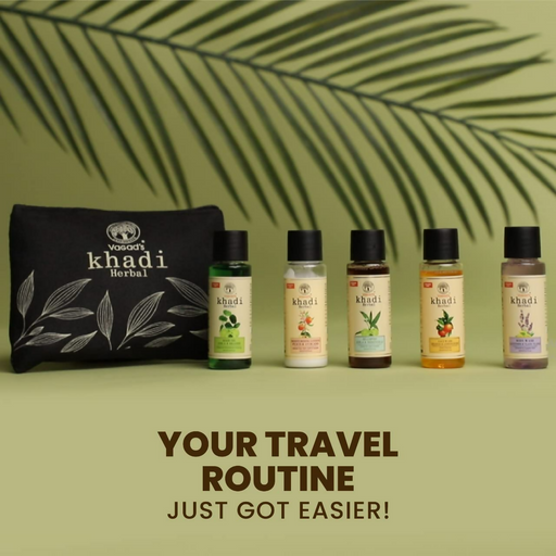 Vagad's Khadi Grooming Travel Kit Men & Women