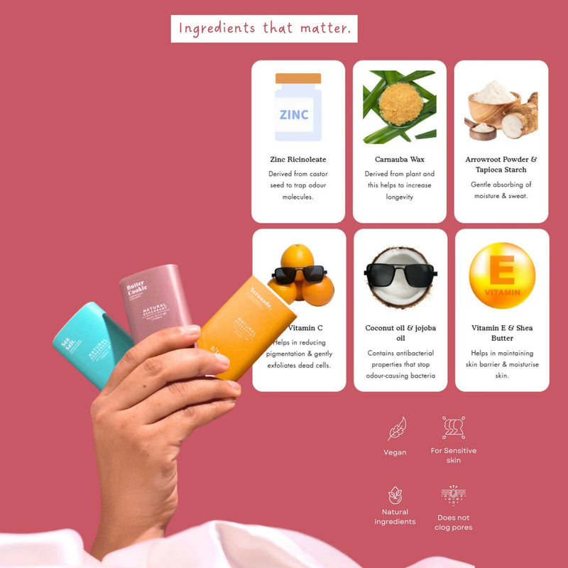 Bitamin Natural Deodorant Sea Salt Teens, Wild Root Roll On Dad & Son Pack