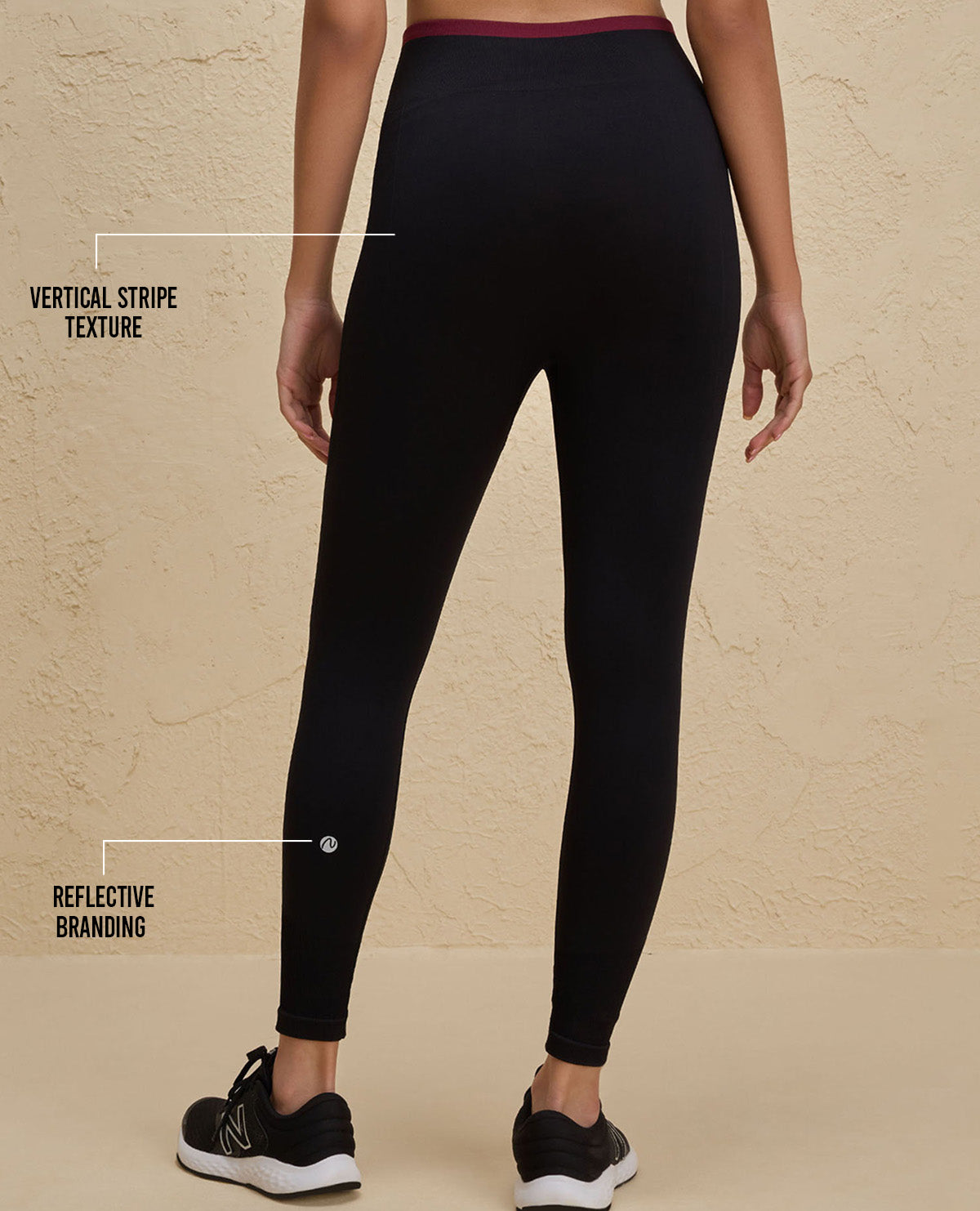 Nykd By Nykaa Seamfree Game Changer Booty Leggings -NYK406-Jet Black