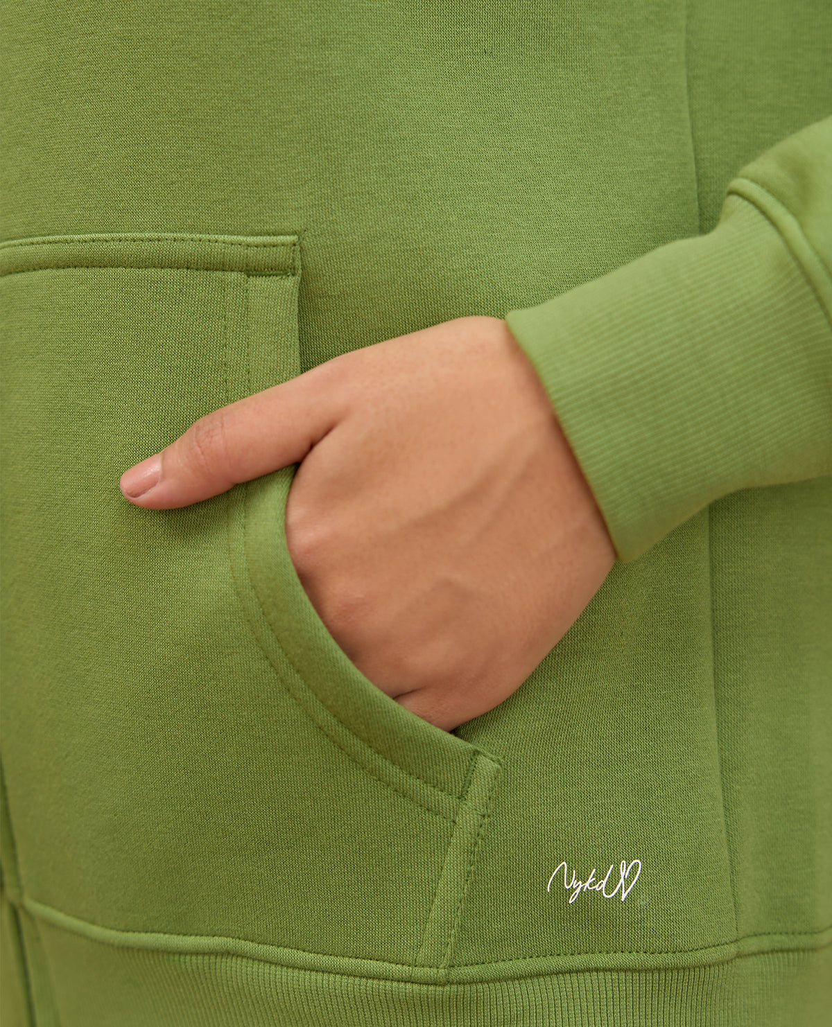 NYKD By Nykaa Cozy Fleece Zippered Jacket -NYLE704-Green