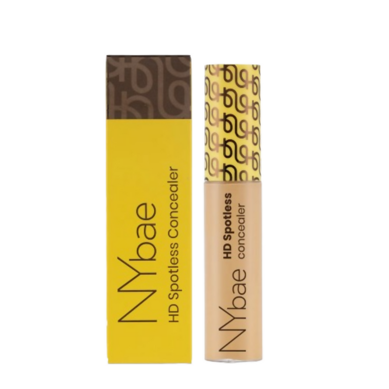 NYbae HD Spotless Concealer with yellow packaging on a white background
