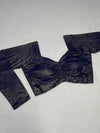 Navy Blue Dhupion Blouse
