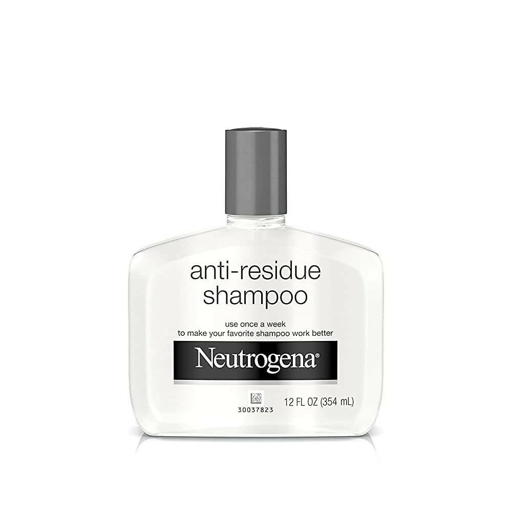 Neutrogena anti-residue shampoo bottle on a white background