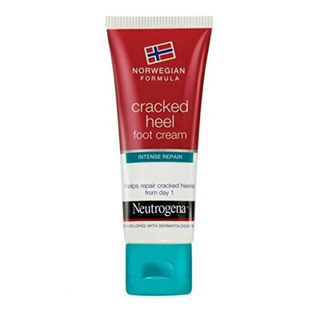 Neutrogena Cracked Heel Foot Cream tube on a white background