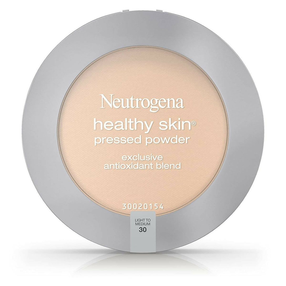 Neutrogena healthy skin pressed powder on a white background