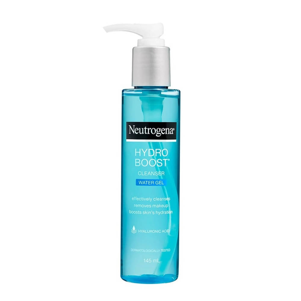 Neutrogena Hydro Boost cleanser bottle on a white background
