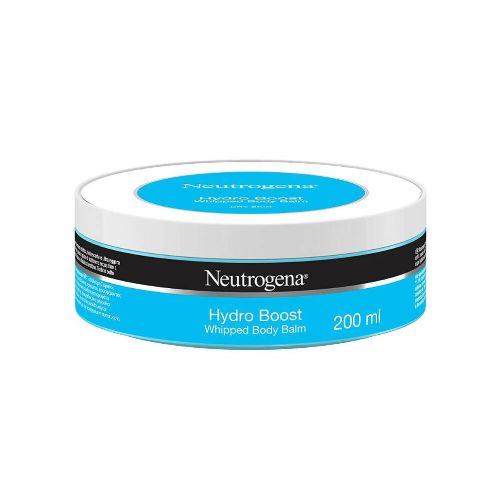 Neutrogena Hydro Boost whipped body balm container on a white background