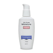Neutrogena oil-free moisture bottle on a white background