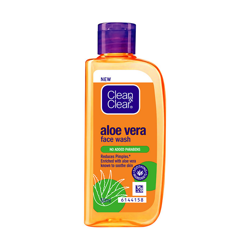 Clean & Clear Aloe Vera Face Wash - Gentle Hydrating Cleanser for Oily Skin
