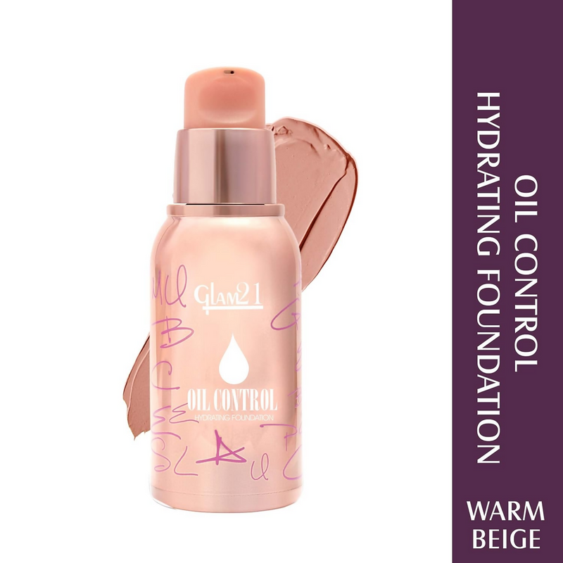 Glam21 Oil Control Hydrating Foundation - 02 Warm Beige