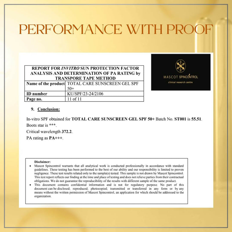 SkinInspired Total Care Gel Sunscreen Spf 50+