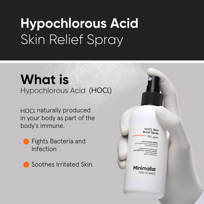 Minimalist HOCL Skin Relief Spray 150 PPM Face & Body Spray