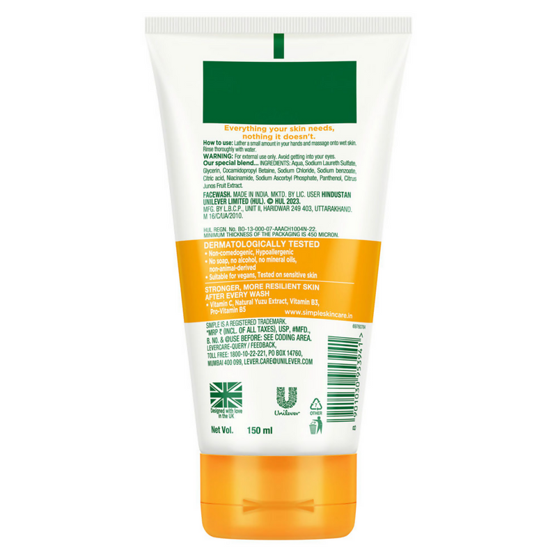 Simple Protect N Glow Vitamin C Glow Facial Wash