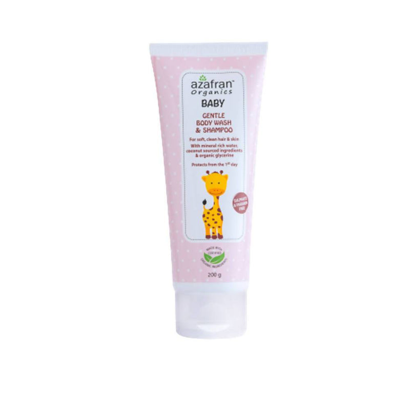 Azafran Organics Baby Gentle Body wash and Shampoo