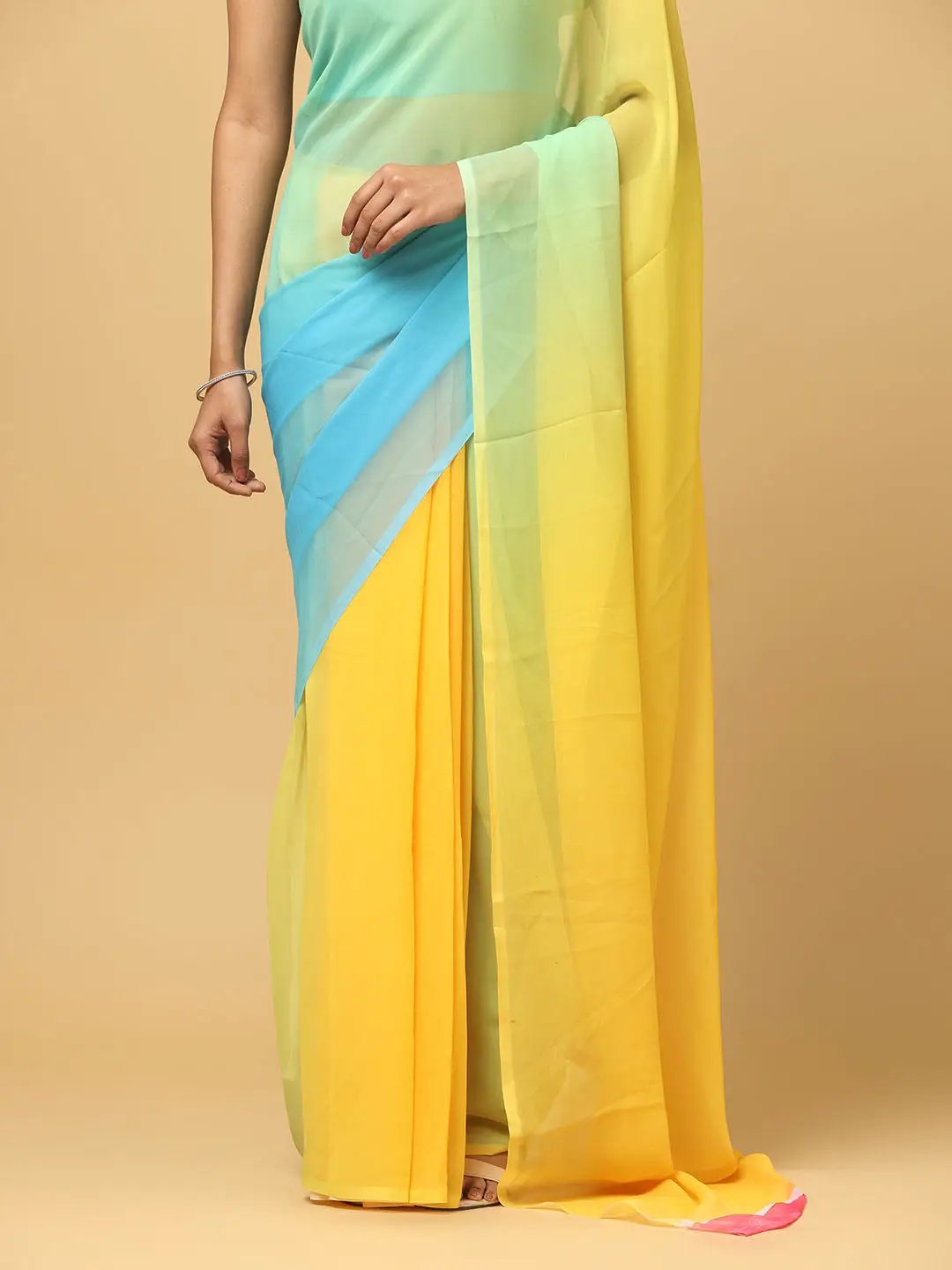 Ombre Soft Georgette Digital Print Saree