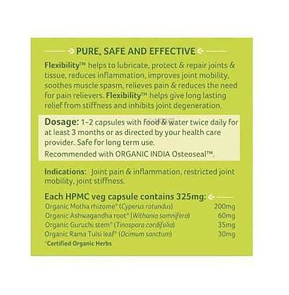 Organic India Flexibility Capsules 180cap