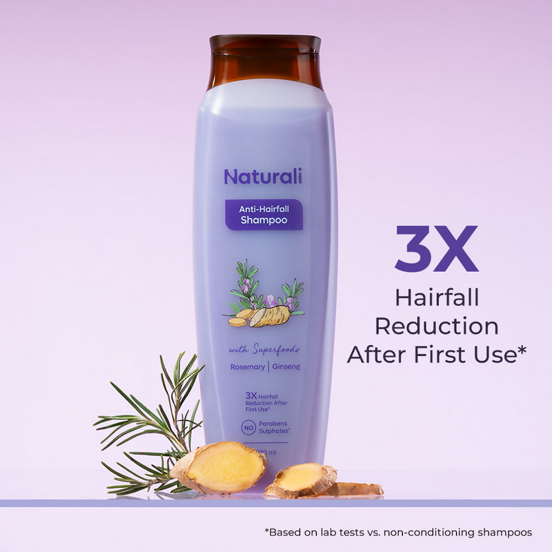 Naturali Anti-Hairfall Shampoo with Rosemary Oil & Ginseng Extract
