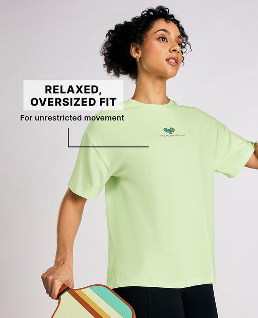 Cotton Oversized Printed Graphic Tshirt Neon