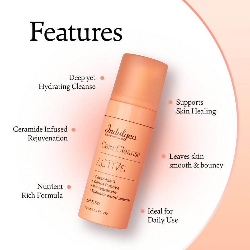 Indulgeo Essentials Cera Cleanse - Ceramide Foaming Face Wash