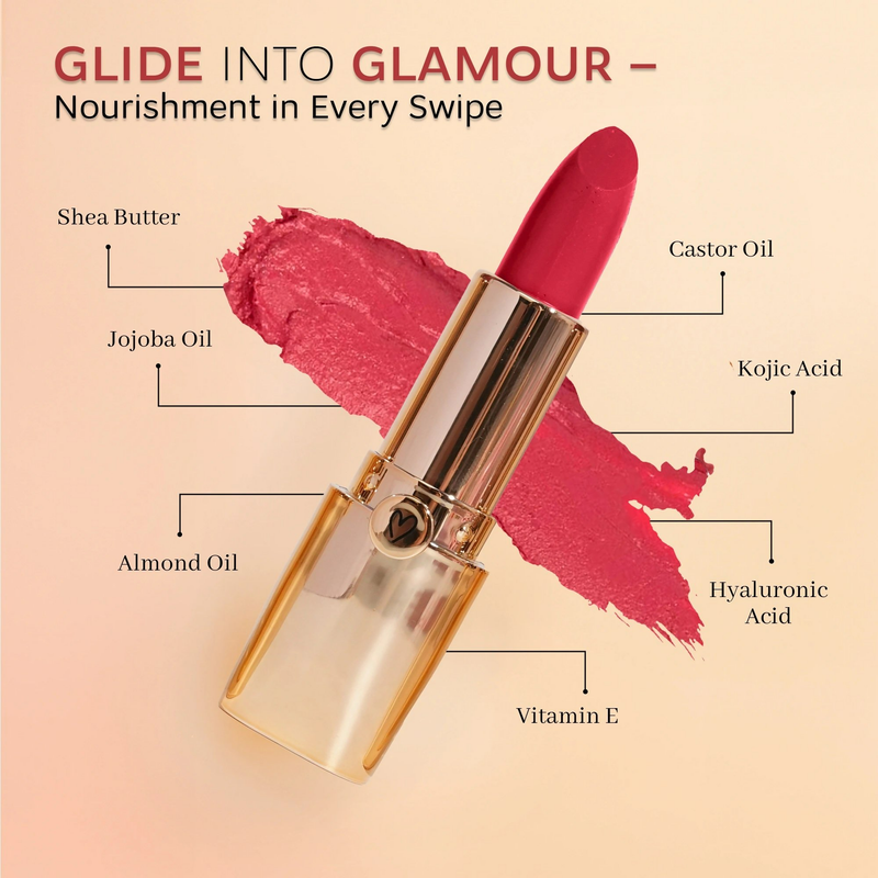 Dunamiss Camilla Soft Fuchsia Satin Lipstick